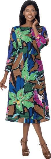 Divine Casuals <br> (Fall 2026) <br> DC2011 <br> <br> Multi <br> S M L XL 1x 2x 3x<br><br>1 Piece Dress