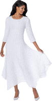 Divine Casuals <br> (Fall 2026) <br> DC2031 <br> <br> White <br> S M L XL 1x 2x 3x<br><br>1 Piece Dress