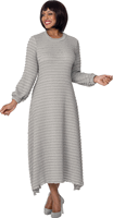Divine Casuals <br> (Fall 2026) <br> DC2041 <br> <br> Silver <br> S M L XL 1x 2x 3x<br><br>1 Piece Dress