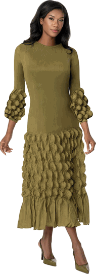 Divine Casuals <br> (Fall 2026) <br> DC2101 <br> <br> Olive <br> M L XL 1x 2x<br><br>1 Piece Dress