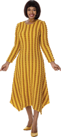 Divine Casuals <br> (Fall 2026) <br> DC2121 <br> <br> Gold/Multi <br> S M L XL 1x 2x 3x<br><br>1 Piece Dress