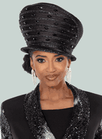 Donna Vinci Hats <br> (Fall 2025) <br> HAT<br>DV-H12213 <br> <br> Black