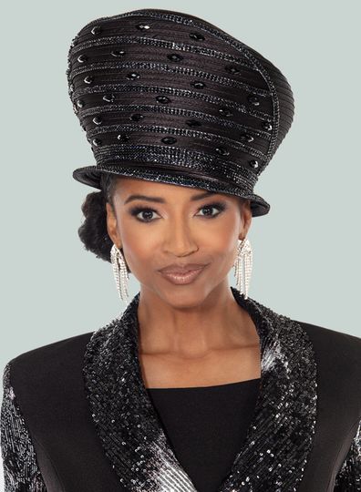 Donna Vinci Hats <br> (Fall 2025) <br> HAT<br>DV-H12213 <br> <br> Black
