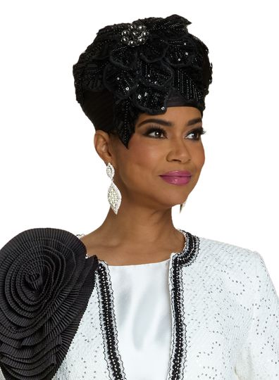 Donna Vinci Hats <br> (Fall 2025) <br> HAT<br>DV-H12218 <br> <br> Black