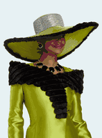 Donna Vinci Hats <br> (Fall 2025) <br> HAT<br>DV-H12222-Li <br> <br> Lime/Black