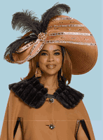 Donna Vinci Hats <br> (Fall 2025) <br> HAT<br>DV-H12223 <br> <br> Mustard/Black