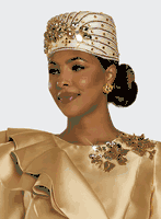 Donna Vinci Hats <br> (Fall 2025) <br> HAT<br>DV-H12229 <br> <br> Gold