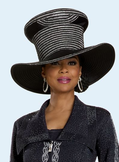 Donna Vinci Hats <br> (Fall 2025) <br> HAT<br>DV-H13447 <br> <br> Black