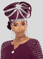 Donna Vinci Hats <br> (Fall 2025) <br> HAT<br>DV-H13454 <br> <br> Plum