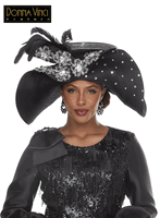 Donna Vinci Hats <br> (Fall/Holiday 2026) <br> HAT<br>DVH12276 <br> <br> Black