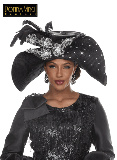Donna Vinci Hats <br> (Fall/Holiday 2026) <br> HAT<br>DVH12276 <br> <br> Black
