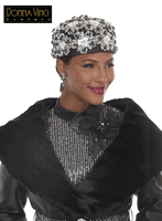 Donna Vinci Hats <br> (Fall/Holiday 2026) <br> HAT<br>DVH12285 <br> <br> Black
