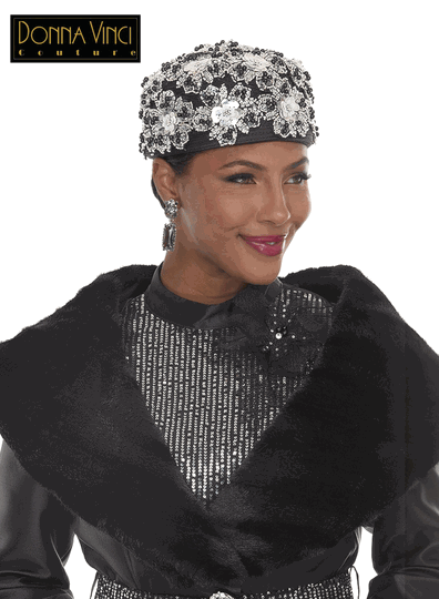 Donna Vinci Hats <br> (Fall/Holiday 2026) <br> HAT<br>DVH12285 <br> <br> Black