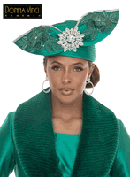 Donna Vinci Hats <br> (Fall/Holiday 2026) <br> HAT<br>DVH12308 <br> <br> Ivy-Green