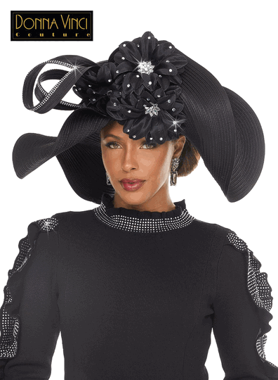 Donna Vinci Hats <br> (Fall/Holiday 2026) <br> HAT<br>DVH13469 <br> <br> Black