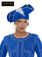 Donna Vinci Hats <br> (Fall/Holiday 2026) <br> HAT<br>DVH13471-Ro <br> <br> Royal