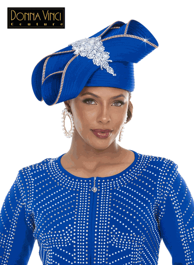 Donna Vinci Hats <br> (Fall/Holiday 2026) <br> HAT<br>DVH13471-Ro <br> <br> Royal