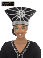 Donna Vinci Hats <br> (Fall/Holiday 2026) <br> HAT<br>DVH13472-BK <br> <br> Black