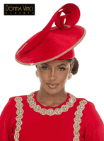 Donna Vinci Hats <br> (Fall/Holiday 2026) <br> HAT<br>DVH13473 <br> <br> Red