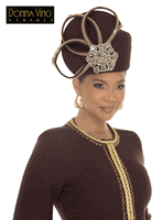 Donna Vinci Hats <br> (Fall/Holiday 2026) <br> HAT<br>DVH13474 <br> <br> Brown