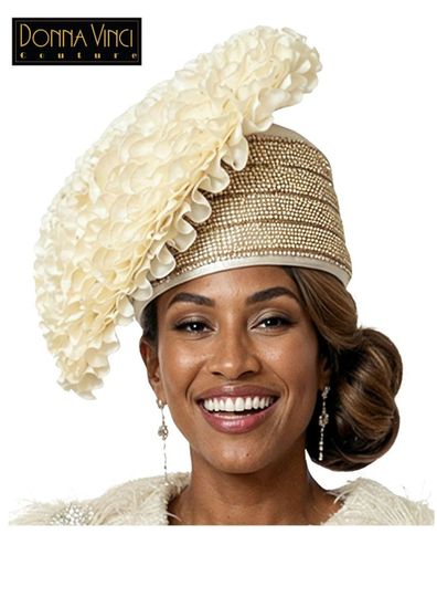 Donna Vinci Hats <br> (Spring/Summer 2026) <br> HAT<br>DV-H12245 <br> <br> BUTTERCUP