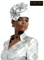 Donna Vinci Hats <br> (Spring/Summer 2026) <br> HAT<br>DV-H12250 <br> <br> SILVER