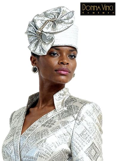 Donna Vinci Hats <br> (Spring/Summer 2026) <br> HAT<br>DV-H12250 <br> <br> SILVER