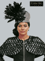 Donna Vinci Hats <br> (Spring/Summer 2026) <br> HAT<br>DV-H12265 <br> <br> BLACK
