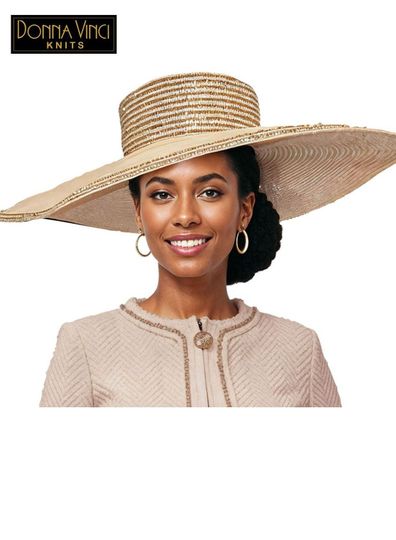 Donna Vinci Hats <br> (Spring/Summer 2026) <br> HAT<br>DV-H13463 <br> <br> BEIGE