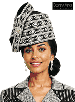 Donna Vinci Hats <br> (Spring/Summer 2026) <br> HAT<br>DV-H13465 <br> <br> BLACK