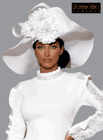 Donna Vinci Hats <br> (Spring/Summer 2026) <br> HAT<br>DV-H13469 <br> <br> PURE-WHITE