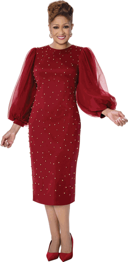 Dorinda Clark Cole <br> (Fall 2026) <br> DCC310091 <br> <br> Burgundy/Gold <br> 8 10 12 14 16 18 <br> 16w 18w 20w 22w 24w 26w<br><br>Scuba