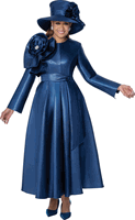 Dorinda Clark Cole <br> (Fall 2026) <br> DCC310331 <br> <br> Navy <br> 8 10 12 14 16 18 <br> 16w 18w 20w 22w 24w 26w<br><br>Metallic Twwill