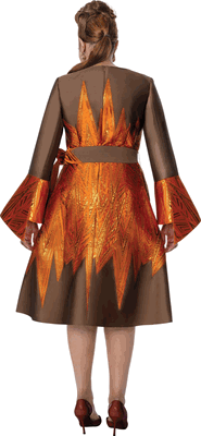 Dorinda Clark Cole <br> (Fall 2026) <br> DCC310361 <br> <br> Brown/Orange <br> 6 8 10 12 14 16 18 <br> 16w 18w 20w 22w 24w 26w<br><br>Jacquard
