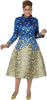Dorinda Clark Cole <br> (Fall 2026) <br> DCC310401 <br> <br> Royal <br> 6 8 10 12 14 16 18 <br> 16w 18w 20w 22w 24w 26w<br><br>Jacquard