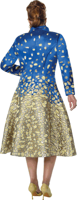 Dorinda Clark Cole <br> (Fall 2026) <br> DCC310401 <br> <br> Royal <br> 6 8 10 12 14 16 18 <br> 16w 18w 20w 22w 24w 26w<br><br>Jacquard