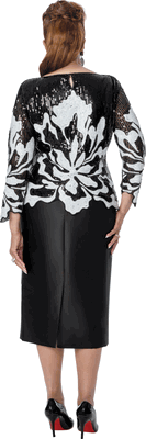 Dorinda Clark Cole <br> (Fall 2026) <br> DCC310472 <br> <br> Black/White <br> M L XL 1x 2x<br><br>Sequin + Twill