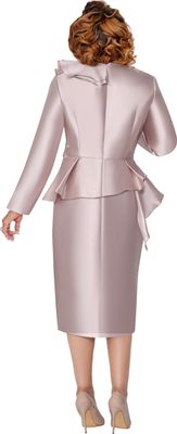 Dorinda Clark Cole <br> (Fall 2025) <br> DCC309771 <br> <br> Taupe <br> 8 10 12 14 16 18 <br> 16w 18w 20w 22w 24w 26w<br><br>Silky twill dress with ruffles, peplum and flower embroidery trim 1 Piece Dress Dorinda Clark Cole <br> (Fall 2025) <br> DCC309771 <br> <br> Taupe <br> 8 10 12 14 16 18 <br> 16w 18w 20w 22w 24w 26w<br><br>Silky twill dress with ruffles, peplum and flower embroidery trim 1 Piece Dress