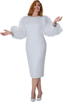 Dorinda Clark Cole <br> (Fall 2026) <br> DCC310091 <br> <br> White <br> 8 10 12 14 16 18 <br> 16w 18w 20w 22w 24w 26w<br><br>Scuba