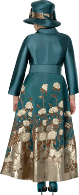 Dorinda Clark Cole <br> (Fall 2026) <br> DCC310241 <br> <br> Royal/Silver <br> 6 8 10 12 14 16 18 <br> 16w 18w 20w 22w<br>  24w 26w 28w 30w<br><br>Jacquard