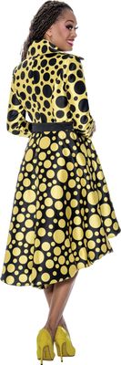 Dresses By Nubiano <br> (SALE) <br> DN100001 <br> <br> Gold-Black <br> 22w 26w<br><br>
