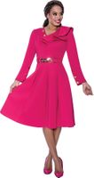 Dresses By Nubiano <br> (SALE) <br> DN100191 <br> <br> Magenta <br> 24w<br><br>