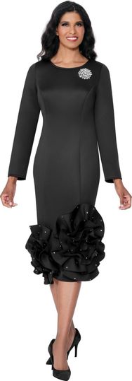 Dresses By Nubiano <br> (Spring 2026) <br> DN100681 <br> <br> Black <br> 8 10 12 14 16 18 <br> 16w 18w 20w 22w 24w 26w<br><br>Scuba