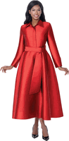Dresses By Nubiano <br> (Fall 2026) <br> DN100311 <br> <br> Red <br> 8 10 12 14 16 18 <br> 16w 18w 20w 22w 24w 26w<br><br>1 Piece Dress