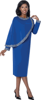 Dresses By Nubiano <br> (Fall 2026) <br> DN100431 <br> <br> Royal <br> 6 8 10 12 14 16 18 <br> 16w 18w 20w 22w 24w 26w<br><br>1 Piece Dress