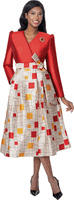 Dresses By Nubiano <br> (Fall 2026) <br> DN100771 <br> <br> Multi-Burgundy-Gold <br> 8 10 12 14 16 18 <br> 16w 18w 20w 22w 24w 26w<br><br>1 Piece Dress