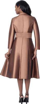 Dresses By Nubiano <br> (Fall 2026) <br> DN101011 <br> <br> Brown <br> 8 10 12 14 16 18 <br> 16w 18w 20w 22w 24w 26w<br><br>1 Piece Dress