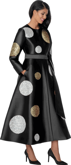 Dresses By Nubiano <br> (Fall 2026) <br> DN101041 <br> <br> Black <br> 8 10 12 14 16 18 <br> 16w 18w 20w 22w 24w 26w<br><br>1 Piece Dress