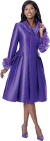 Dresses By Nubiano <br> (Fall 2026) <br> DN101081 <br> <br> Purple <br> 6 8 10 12 14 16 18 <br> 16w 18w 20w 22w 24w 26w<br><br>1 Piece Dress
