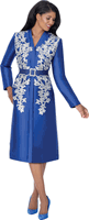 Dresses By Nubiano <br> (Fall 2026) <br> DN101171 <br> <br> Royal/Silver <br> 6 8 10 12 14 16 18 <br> 16w 18w 20w 22w 24w 26w<br><br>1 Piece Dress